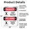 Signmission 14 in H x 10 in W, Plastic, Rectangle, Confined Space Enter Tank Permit Bilingual OS-2PACK-DS-P-1014-VS-1085 - alternate 5